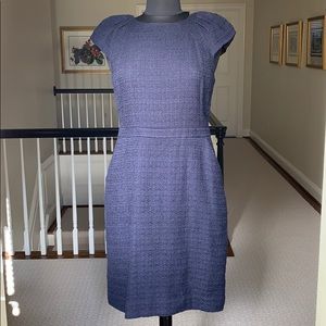 J. Crew Navy Blue Tweed Dress